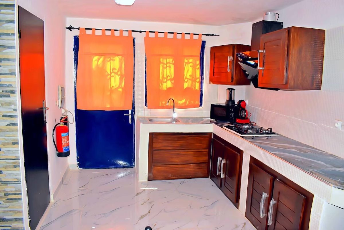 Cuisine équipée de la villa